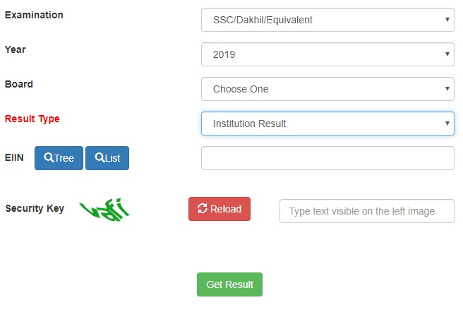 SSC Result 2019 by EIIN