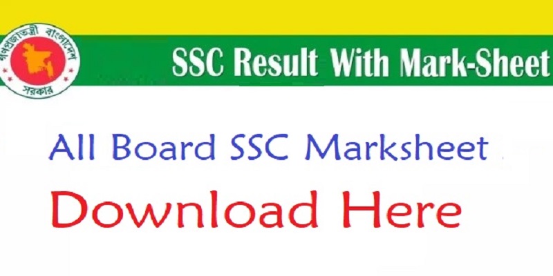 SSC Result Marksheet 2020