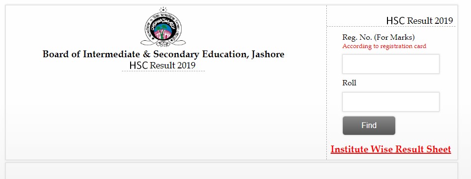 HSC Result 2019 Jessore Board Online